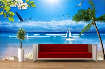 Custom mural 3d wallpaper picture Sea world beach sailing seagull room decor painting 3d wall murals wallpaper for walls 3 d 
Custom mural 3d wallpaper picture Sea world beach sailing seagull room decor painting 3d wall murals wallpaper for walls 3 d