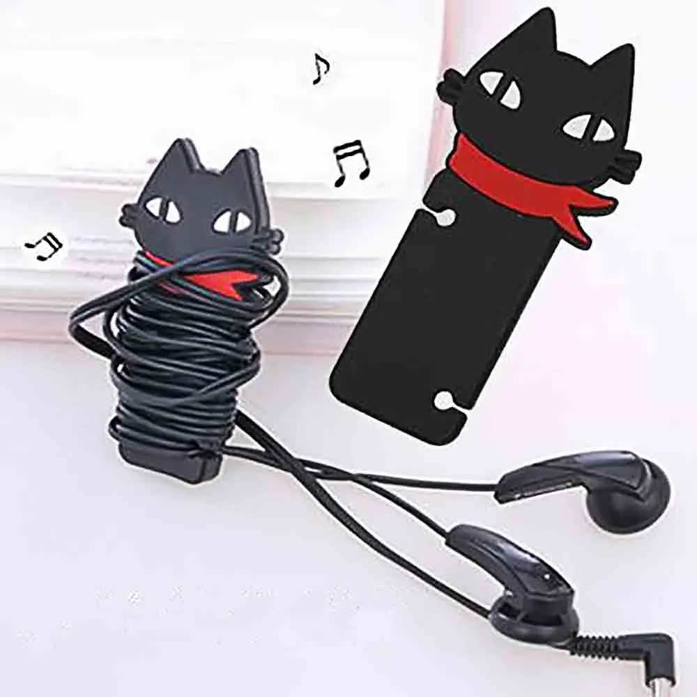 Cable Winder Cat Shape Earbud earphone Cord Manage Cool For Headphone Black Durable & Washable
Cable Winder Cat Shape Earbud earphone Cord Manage Cool For Headphone Black Durable & Washable