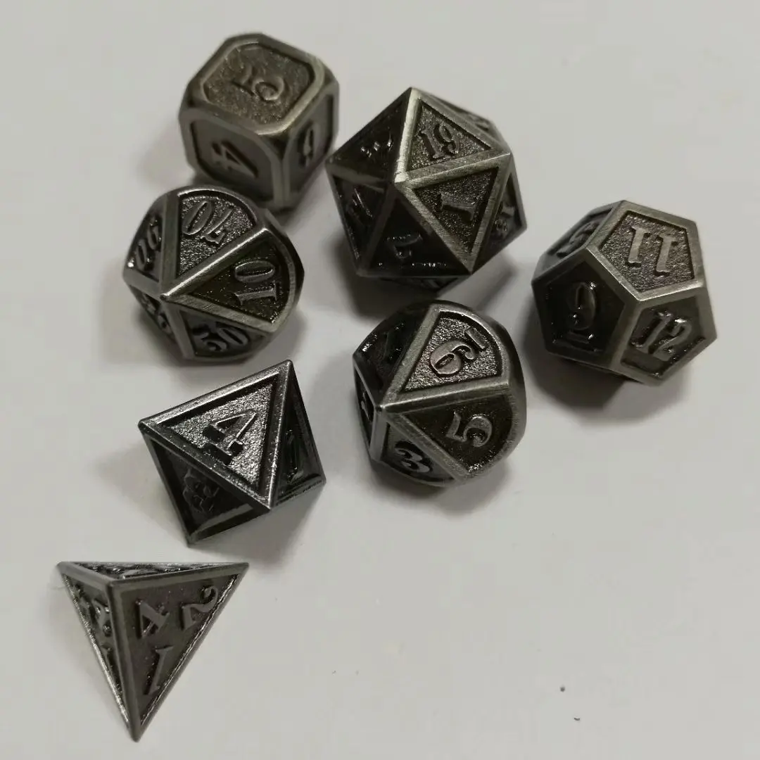 Factory Direct Sales Dnd Dice Metal Rpg Sets Polyhedral Dungeons and Dragons Table Games Zinc Alloy Black Dices Pattern Digital
Factory Direct Sales Dnd Dice Metal Rpg Sets Polyhedral Dungeons and Dragons Table Games Zinc Alloy Black Dices Pattern Digital