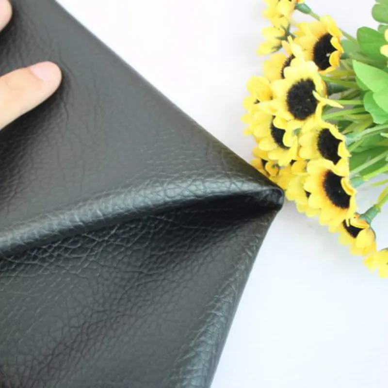 DIY Patchwork Faux Leather Fabric Black Solid Color Litchi Grain PU Leather Material For Handmade Purse Textile Decoration Craft
DIY Patchwork Faux Leather Fabric Black Solid Color Litchi Grain PU Leather Material For Handmade Purse Textile Decoration Craft