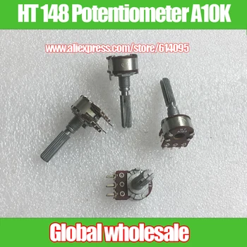 5pcs HT 148-type Double Rotary Potentiometer A10K / Stepper / Handle Length 30MM / Knurling Axes
5pcs HT 148-type Double Rotary Potentiometer A10K / Stepper / Handle Length 30MM / Knurling Axes