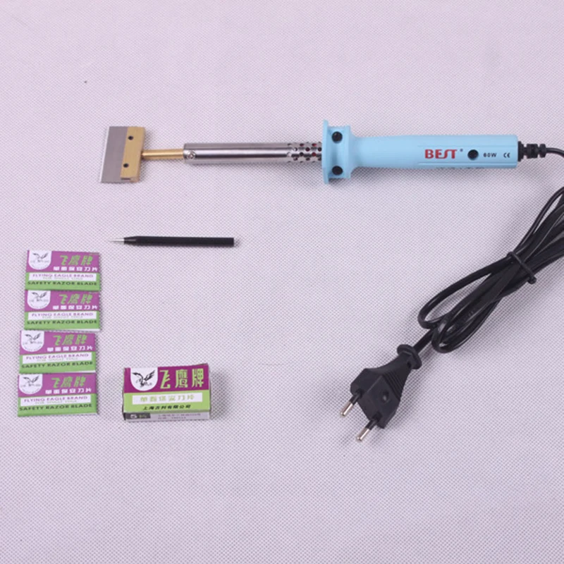 NEW 220V 60w Soldering Iron BST-802 + T-Tip + Flying Eagle Blades LCD Screen Separator UV Glue Remove Tool Kit
NEW 220V 60w Soldering Iron BST-802 + T-Tip + Flying Eagle Blades LCD Screen Separator UV Glue Remove Tool Kit