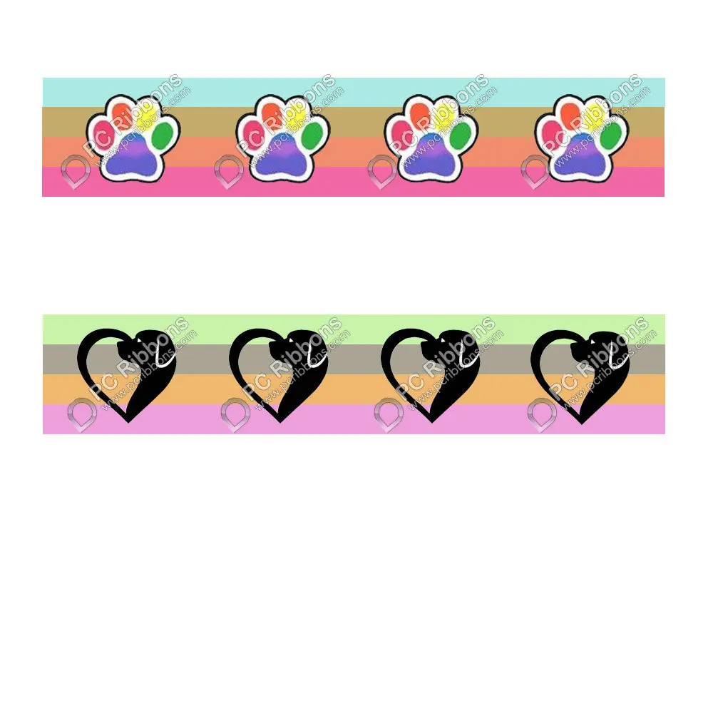 Custom 16mm-75mm hot transfer cute dogs paw colorful printed grosgrain elastic ribbon 100 yards
Custom 16mm-75mm hot transfer cute dogs paw colorful printed grosgrain elastic ribbon 100 yards