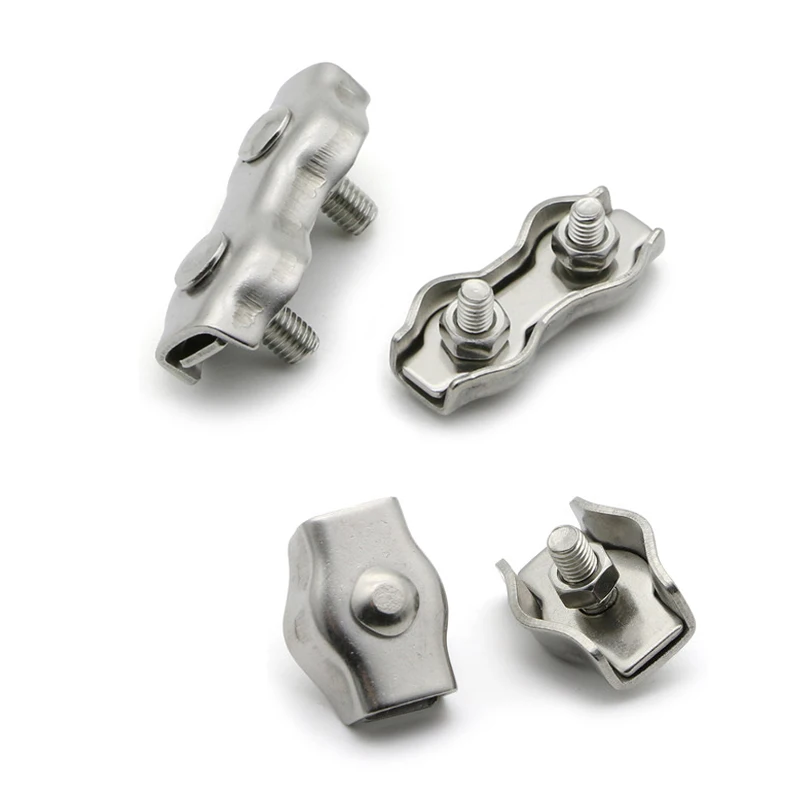 1pcs M6 M8 304 Stainless Steel Wire Rope Clips Single Double Grips Cable Clamps For Wires
1pcs M6 M8 304 Stainless Steel Wire Rope Clips Single Double Grips Cable Clamps For Wires