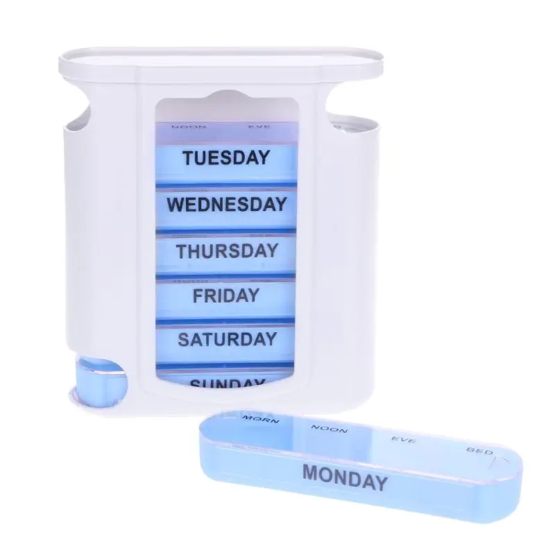 7 DAY WEEKLY Pill Organiser STACKING TOWER Large 4 Daily Compartments Tablet Box Personal Health Care Pill Cases Splitters
7 DAY WEEKLY Pill Organiser STACKING TOWER Large 4 Daily Compartments Tablet Box Personal Health Care Pill Cases Splitters