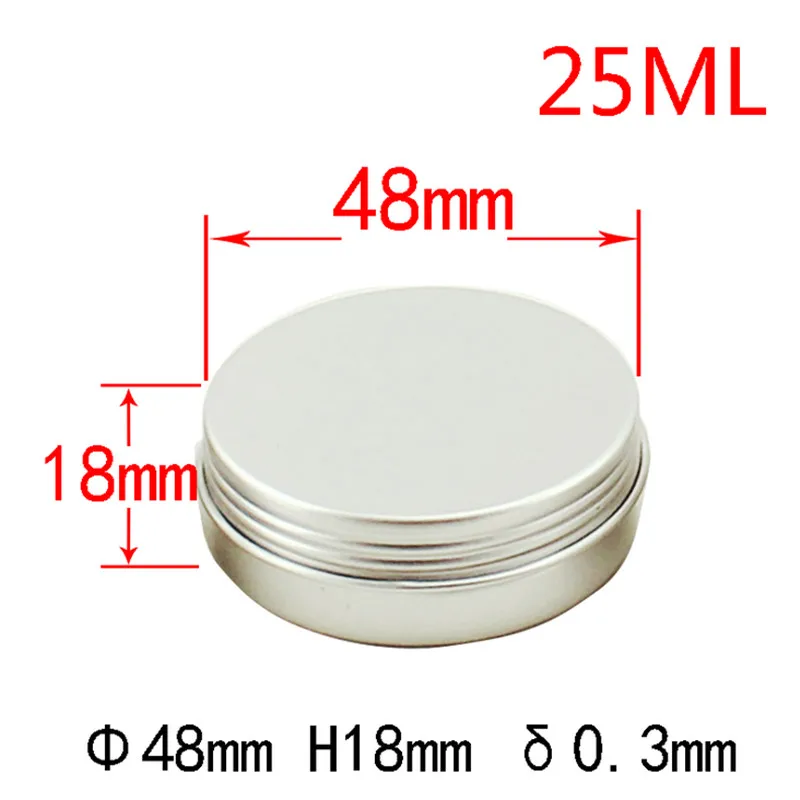10ps 25ml Empty silver Aluminum Pot Jars Cosmetic Containers With Lids Eye cream hair conditioner empty cream refillable jar
10ps 25ml Empty silver Aluminum Pot Jars Cosmetic Containers With Lids Eye cream hair conditioner empty cream refillable jar