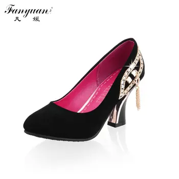 New 2017 Wedding Shoes Fashion Rhinestone Women Pumps Sexy Pointed Toe High Heels Party Dress Mask Shoes Woman Big size 31-43
New 2017 Wedding Shoes Fashion Rhinestone Women Pumps Sexy Pointed Toe High Heels Party Dress Mask Shoes Woman Big size 31-43
