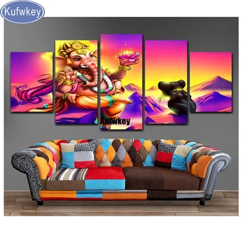 Multi-picture Full Square Drill Diamond Painting Lord Ganesh With Lotus Flowers,elephant,buddha diamond Embroidery home decor 
Multi-picture Full Square Drill Diamond Painting Lord Ganesh With Lotus Flowers,elephant,buddha diamond Embroidery home decor