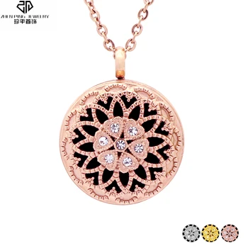 Exquisite 26mm Stainless Steel Essential Oil Diffuser Locket Pendant Crystal Perfume Jewelry for Women Girls
Exquisite 26mm Stainless Steel Essential Oil Diffuser Locket Pendant Crystal Perfume Jewelry for Women Girls
