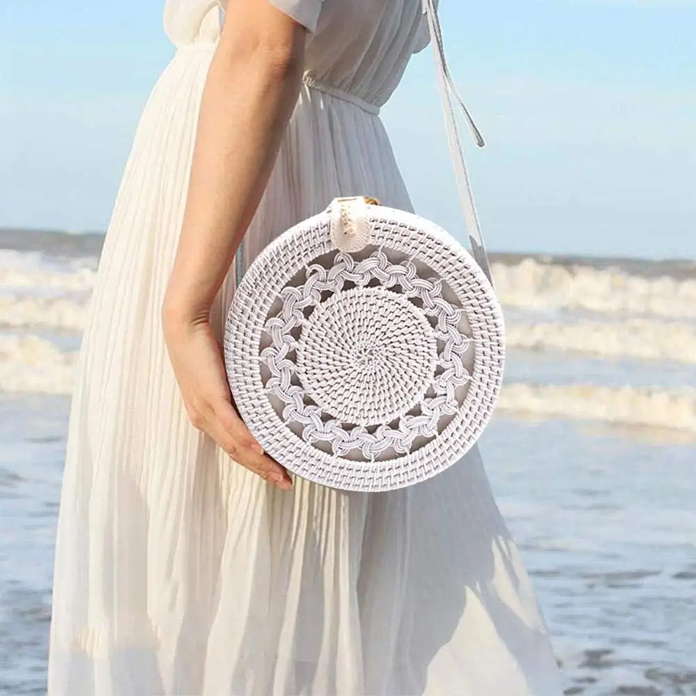 Bali Island Hand Woven Bag Round Bag buckle Rattan Straw Bags Satchel Wind Bohemia Beach Circle Bag A
Bali Island Hand Woven Bag Round Bag buckle Rattan Straw Bags Satchel Wind Bohemia Beach Circle Bag A
