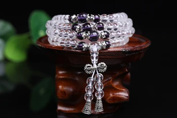 New Fashion 6mm 108pcs White Beaded Bracelet Prayer Beads Muti-Layer Rosary Mala Bracelet for Mediatation
New Fashion 6mm 108pcs White Beaded Bracelet Prayer Beads Muti-Layer Rosary Mala Bracelet for Mediatation