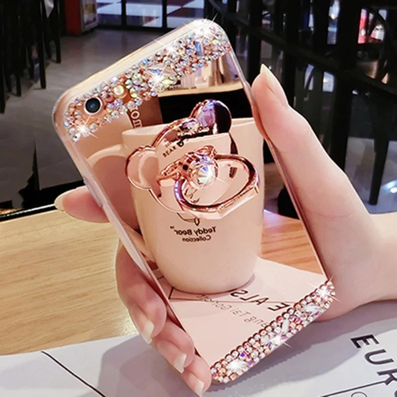 Diamond Glitter Mirro Case for Huawei Honor Mate P 30 20 10 9 8 Lite pro plus NOVA4 Cover 360 Ring Flash DIY 3D bear Cover funda
Diamond Glitter Mirro Case for Huawei Honor Mate P 30 20 10 9 8 Lite pro plus NOVA4 Cover 360 Ring Flash DIY 3D bear Cover funda