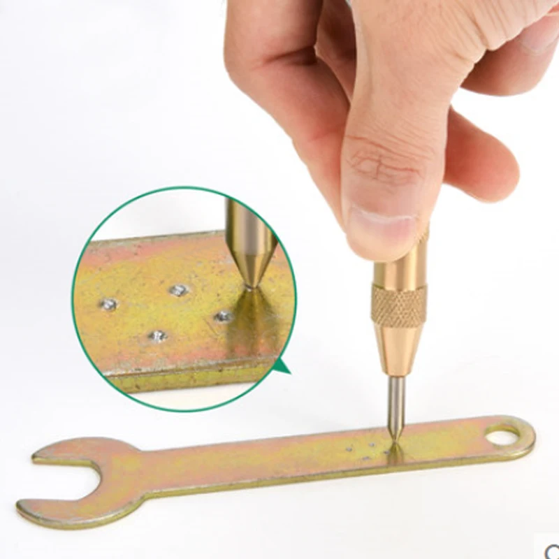 HSS Automatic Center Pin Punch Spring Loaded Marking Starting Holes Tool Woodwork Tool Press Dent Marker Drill Bit 130cm
HSS Automatic Center Pin Punch Spring Loaded Marking Starting Holes Tool Woodwork Tool Press Dent Marker Drill Bit 130cm