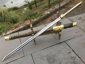High Quality Chinese KungFu Jian Sword Katana Sharp High Manganese Steel Blade Full Tang
High Quality Chinese KungFu Jian Sword Katana Sharp High Manganese Steel Blade Full Tang