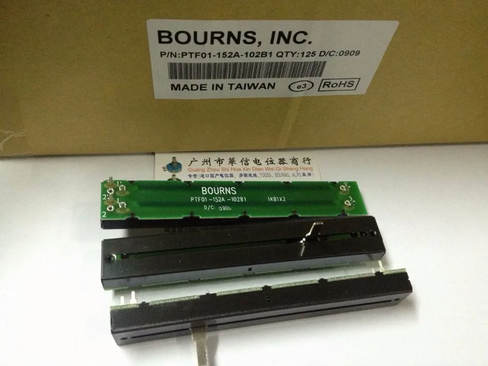 Original new 100% PTF01-152A-102B1 1KBX2 128MM dual mixer fader potentiometer B1K (SWITCH)
Original new 100% PTF01-152A-102B1 1KBX2 128MM dual mixer fader potentiometer B1K (SWITCH)