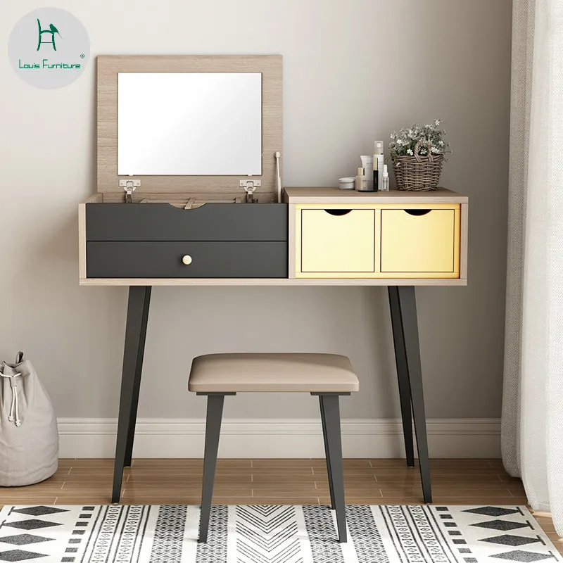 Louis Fashion Dessers North European Minimalist Modern Small Apartment Bedroom Multifunctional Makeup Table
Louis Fashion Dessers North European Minimalist Modern Small Apartment Bedroom Multifunctional Makeup Table