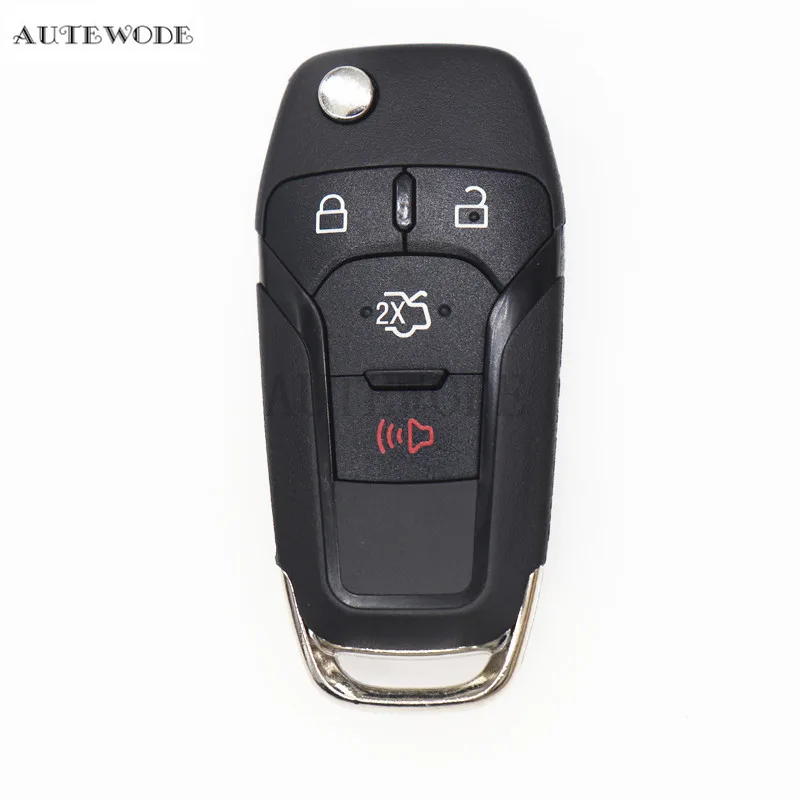 AUTEWODE Replacement Flip Remote Car Key Shell - 3+1/ 4 Buttons - Fob for Ford Fusion Edge Explorer 2013 2014 2015 housing 1pc
AUTEWODE Replacement Flip Remote Car Key Shell - 3+1/ 4 Buttons - Fob for Ford Fusion Edge Explorer 2013 2014 2015 housing 1pc
