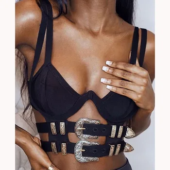 2020 New Women Sexy Bodycon Bandage Top Spaghtti Straps Elegant Corp Tops
2020 New Women Sexy Bodycon Bandage Top Spaghtti Straps Elegant Corp Tops