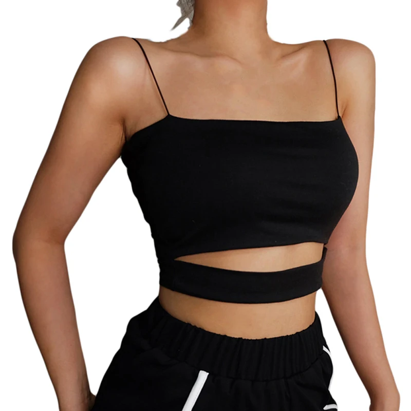 Sexy Ladies Hot Girl Night Club Camisole & Tanks Female Tops 2019 Summer Sexy Women Camisoles & Tanks Solid Color Short Hollow
Sexy Ladies Hot Girl Night Club Camisole & Tanks Female Tops 2019 Summer Sexy Women Camisoles & Tanks Solid Color Short Hollow