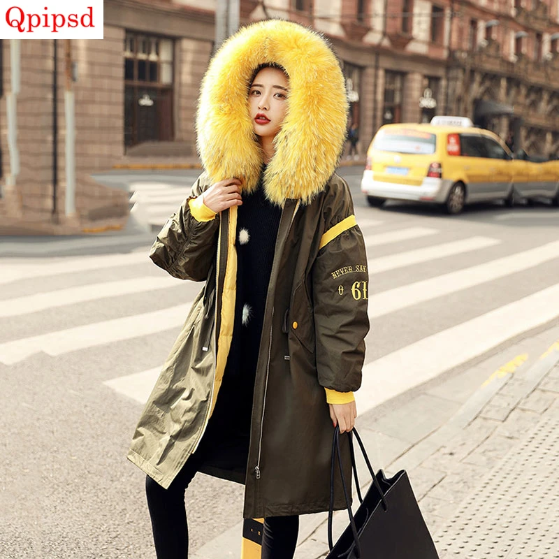 Winter 90% White Duck Down Coats Women's Raccoon Fur Collar Down Parka Female Thicken Warm Down Jacket Coat Womens Long Overcoat
Winter 90% White Duck Down Coats Women's Raccoon Fur Collar Down Parka Female Thicken Warm Down Jacket Coat Womens Long Overcoat