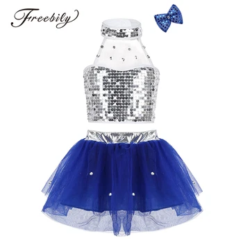 Children's Jazz Modern Dance Costumes Hip Hop Kids Girls Crop Top and Skirts Sequins Ballet Jazz Stage Performance Dance Sets
Children's Jazz Modern Dance Costumes Hip Hop Kids Girls Crop Top and Skirts Sequins Ballet Jazz Stage Performance Dance Sets