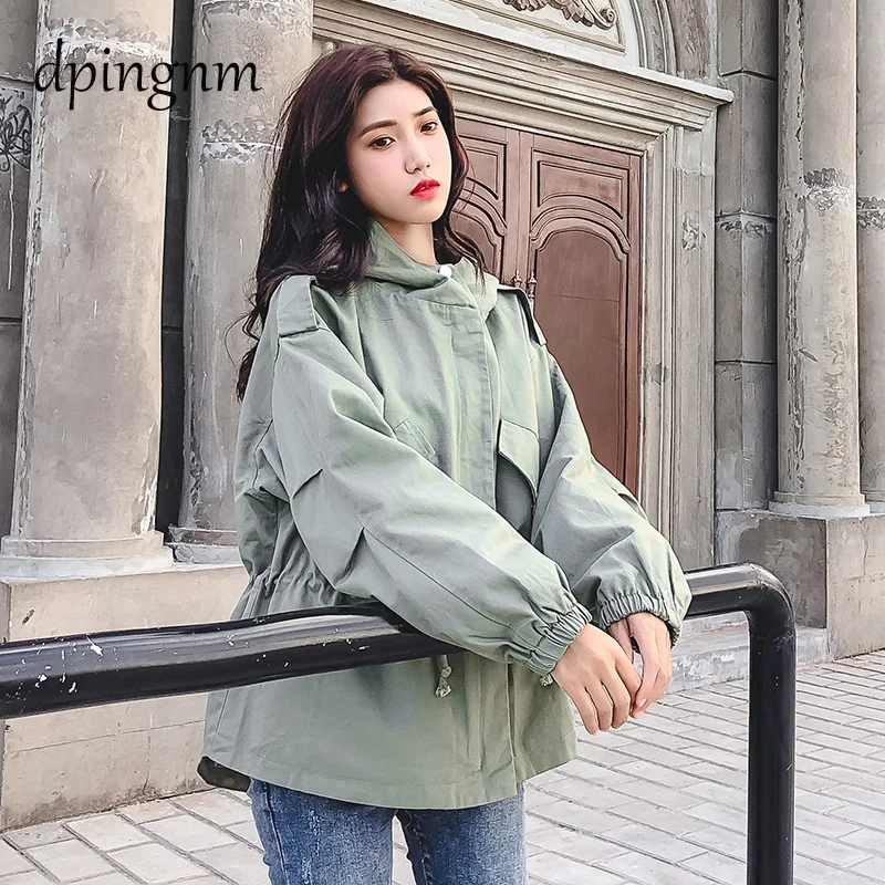 New Fashion Autumn Hooded Womens Windbreak Jacket Big Size Loose Top Basic Coat For Ladies Wear Outwear Coats
New Fashion Autumn Hooded Womens Windbreak Jacket Big Size Loose Top Basic Coat For Ladies Wear Outwear Coats