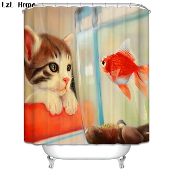 LzL Home 3D Funny Cat Shower Curtain Polyester Waterproof Material Bathroom Curtains Cute Creative Cartoon Home Decorations
LzL Home 3D Funny Cat Shower Curtain Polyester Waterproof Material Bathroom Curtains Cute Creative Cartoon Home Decorations