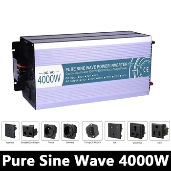 Grid Tie 4000W Pure Sine Wave Inverter,DC 12V/24V/48V To AC110V/220V Off Grid Solar Inverter,voltage Converter Work With Battery
Grid Tie 4000W Pure Sine Wave Inverter,DC 12V/24V/48V To AC110V/220V Off Grid Solar Inverter,voltage Converter Work With Battery
