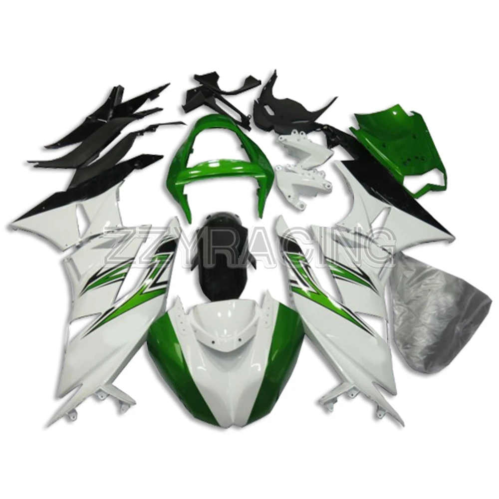 Injection Fairings Kits for Kawasaki ZX6R 2009 2012 Year ZX-6R 2010 2011 Complete ABS Plastic Motorcycle Body Kit White Green
Injection Fairings Kits for Kawasaki ZX6R 2009 2012 Year ZX-6R 2010 2011 Complete ABS Plastic Motorcycle Body Kit White Green