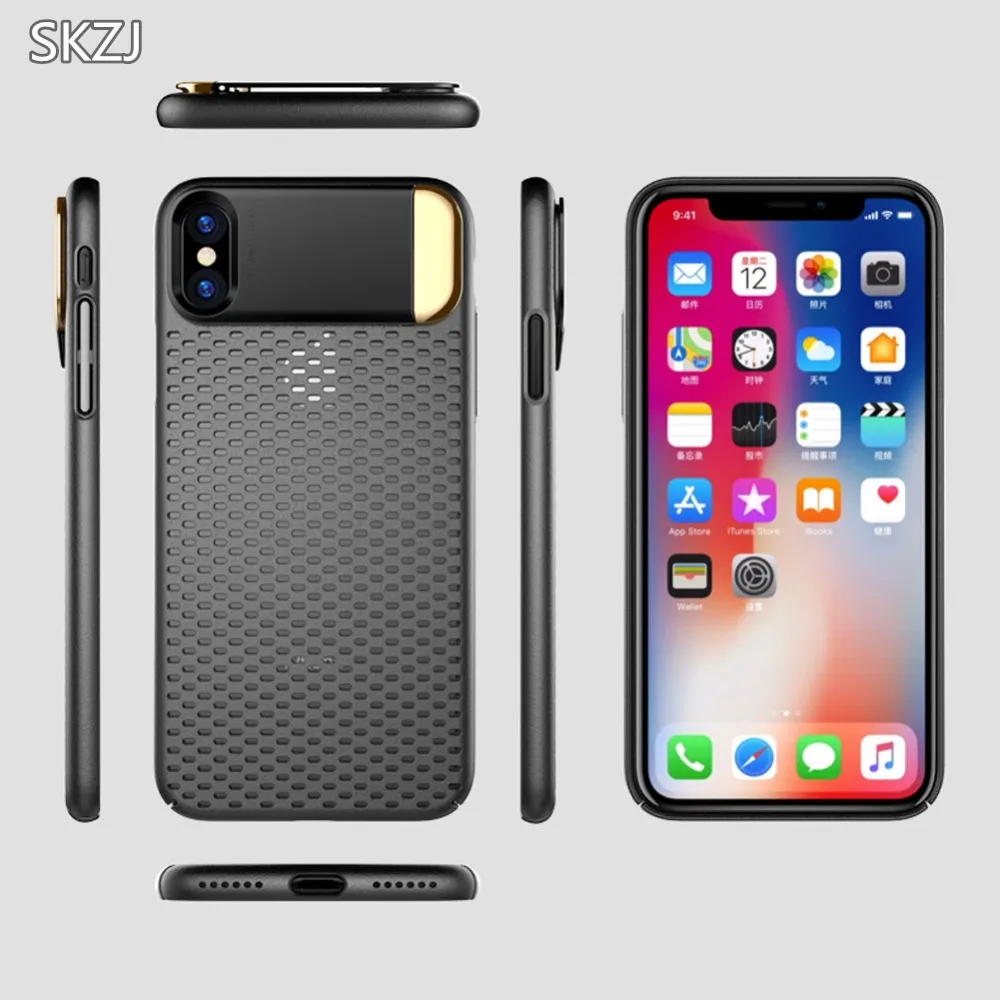SKZJ Luxury Metal Back Cover Hollow Shell Bracket Ultra Slim Breathable Mesh Phone Case Capa For iPhone X 7 8 7Plus Case with
SKZJ Luxury Metal Back Cover Hollow Shell Bracket Ultra Slim Breathable Mesh Phone Case Capa For iPhone X 7 8 7Plus Case with