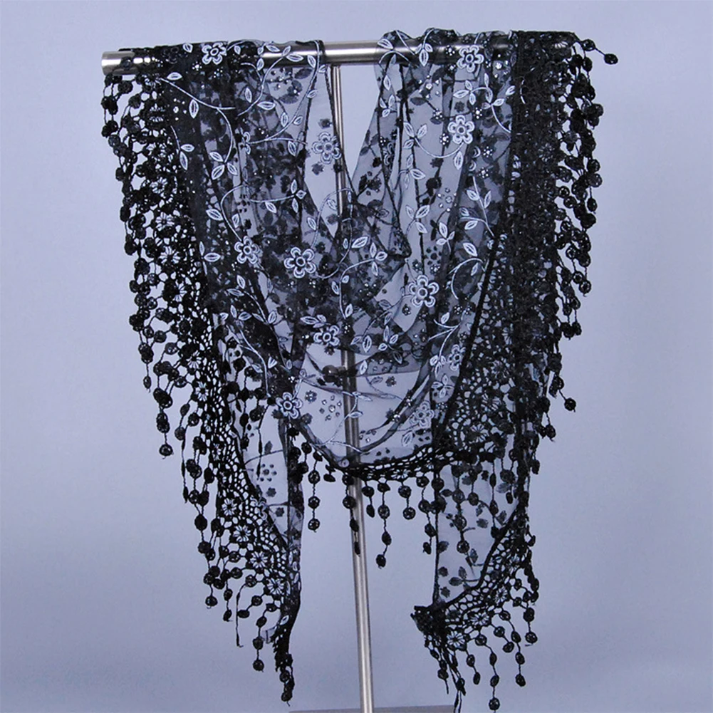 New Fashion Women Rose Embroidery Lace Triangle Pendant Soft Wraps Scarves Lace Tippet Scarf
New Fashion Women Rose Embroidery Lace Triangle Pendant Soft Wraps Scarves Lace Tippet Scarf