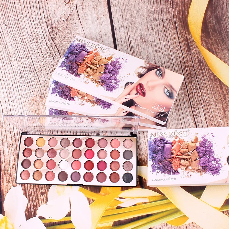 MISS ROSE 36 Color Eyeshadow 3D Colorful Waterproof Eye Shadow Palette Makeup Matte Glitter Eye Shadow Cosmetic Palette
MISS ROSE 36 Color Eyeshadow 3D Colorful Waterproof Eye Shadow Palette Makeup Matte Glitter Eye Shadow Cosmetic Palette