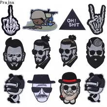 Patchs brodés de Sculpture de tête de Style de mode de Prajna pour des vêtements(China)