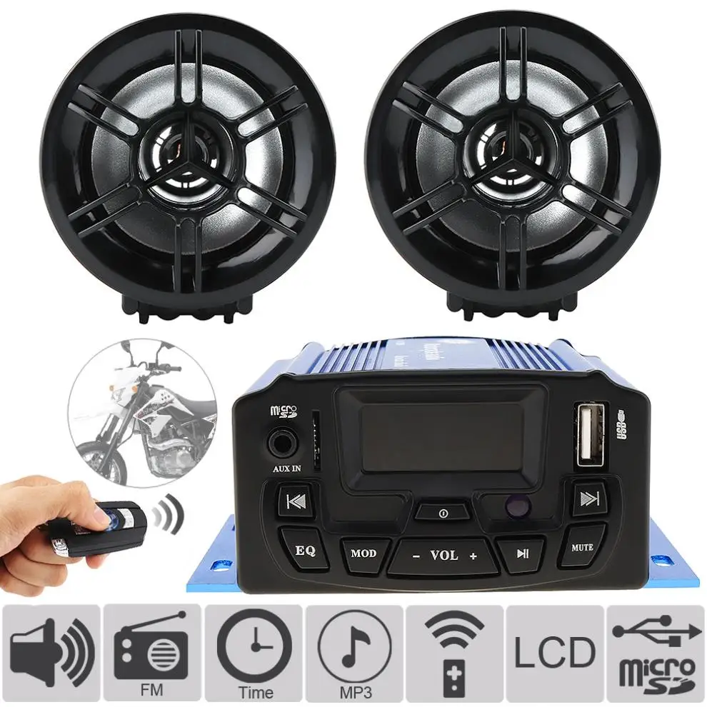 Universal 12V 25W Motorcycle Anti-theft Audio Sound MP3 Player with Display Screen Anti-theft Motorbike MP3 Audio System
Universal 12V 25W Motorcycle Anti-theft Audio Sound MP3 Player with Display Screen Anti-theft Motorbike MP3 Audio System