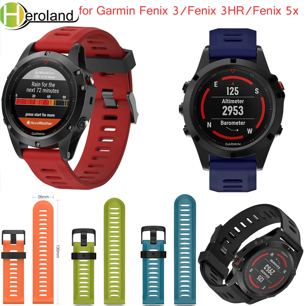 New Replacement Silicagel Soft Band Strap For Garmin Fenix 5X Smart Watch Silicone strap for Garmin Fenix 3 3 HR GPS Watch band
New Replacement Silicagel Soft Band Strap For Garmin Fenix 5X Smart Watch Silicone strap for Garmin Fenix 3 3 HR GPS Watch band