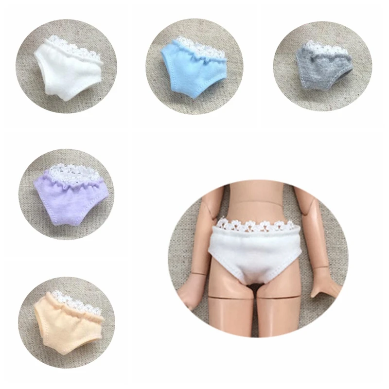 5PCS Lace Underwear Briefs for barbi doll Knickers for blyth Pant Girl Play doll accessories 5 Colors DC001
5PCS Lace Underwear Briefs for barbi doll Knickers for blyth Pant Girl Play doll accessories 5 Colors DC001