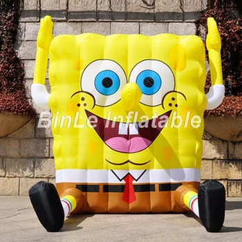 Hot sale air blow large inflatable spongebob with smile face yellow cartoon characters for advertising
Hot sale air blow large inflatable spongebob with smile face yellow cartoon characters for advertising
