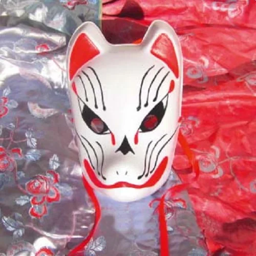 Full Face Hand-Painted Japanese Fox Mask Kitsune Cosplay Masquerade For Party Carnival Halloween
Full Face Hand-Painted Japanese Fox Mask Kitsune Cosplay Masquerade For Party Carnival Halloween
