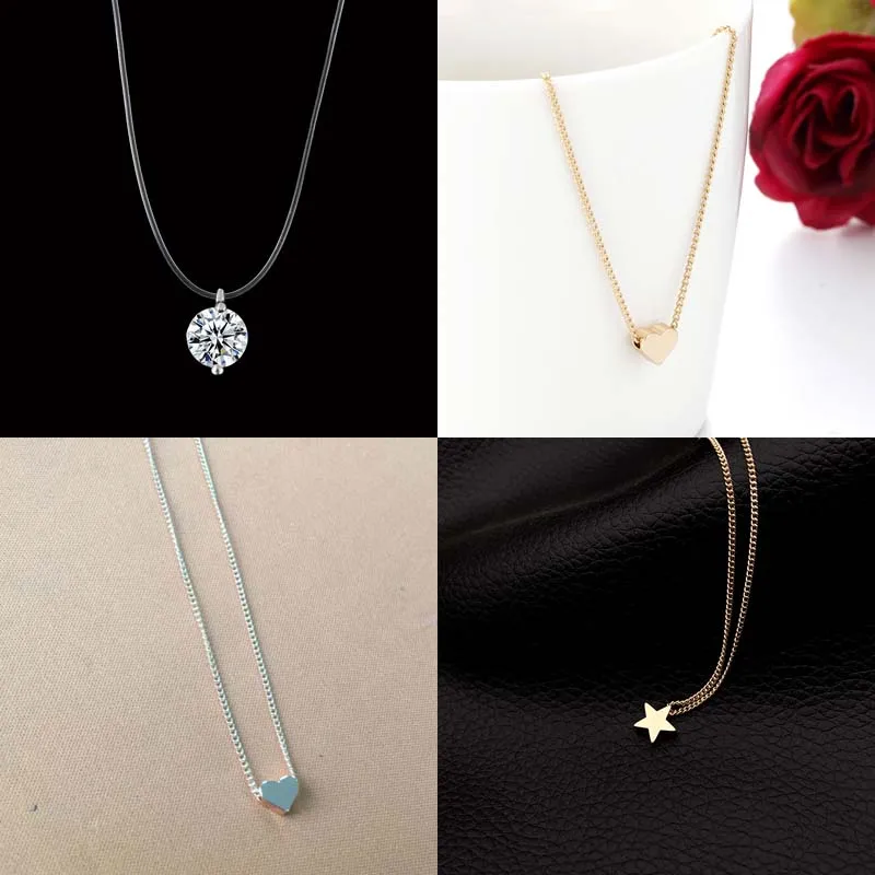 Hot Female Transparent Fishing Line Necklace Silver Invisible Chain Necklace Women Rhinestone Choker Necklace Collier Femme gift
Hot Female Transparent Fishing Line Necklace Silver Invisible Chain Necklace Women Rhinestone Choker Necklace Collier Femme gift