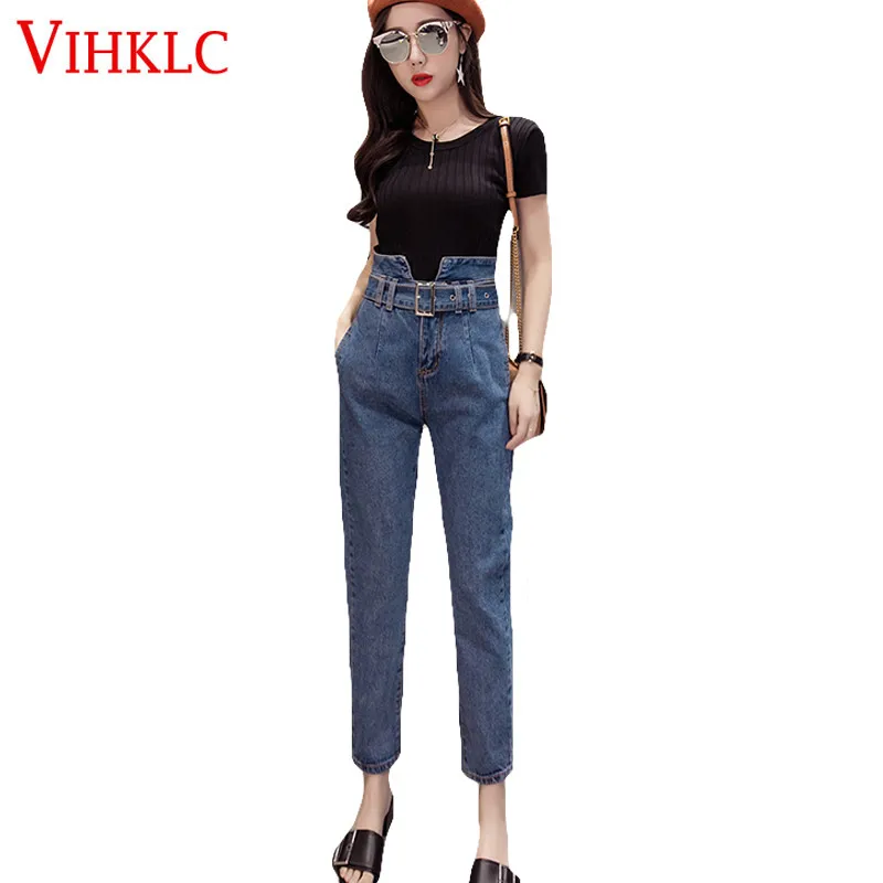 Jeans Women Spring Autumn Korean Version Thin Nine Points High Waist Flower Harem Pants Students BF Loose Wild 2018 New X309
Jeans Women Spring Autumn Korean Version Thin Nine Points High Waist Flower Harem Pants Students BF Loose Wild 2018 New X309