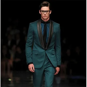 Dark Green Men Suits Black Shawl Lapel Blazer Custom Made 2Pieces(Jacket+Pant+Tie) Wedding Prom Tuxedos Slim Groomsman Suits708
Dark Green Men Suits Black Shawl Lapel Blazer Custom Made 2Pieces(Jacket+Pant+Tie) Wedding Prom Tuxedos Slim Groomsman Suits708