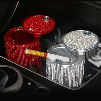Luxury Diamond Car Ashtray Crystal Shiny Auto Ashtray with Cover for Car Great Gift for Women Girls Car Accessories
Luxury Diamond Car Ashtray Crystal Shiny Auto Ashtray with Cover for Car Great Gift for Women Girls Car Accessories
