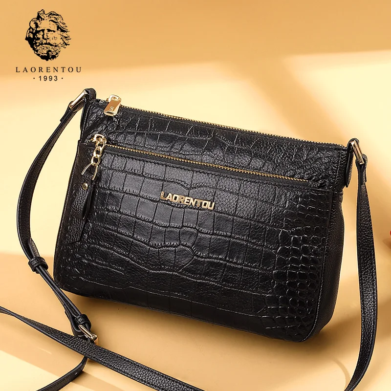 LAORENTOU Lady Vintage Aligator High Quality Messenger Bag Women Luxury Shoulder Bags Female Cowhide Leather Crossbody Bag
LAORENTOU Lady Vintage Aligator High Quality Messenger Bag Women Luxury Shoulder Bags Female Cowhide Leather Crossbody Bag