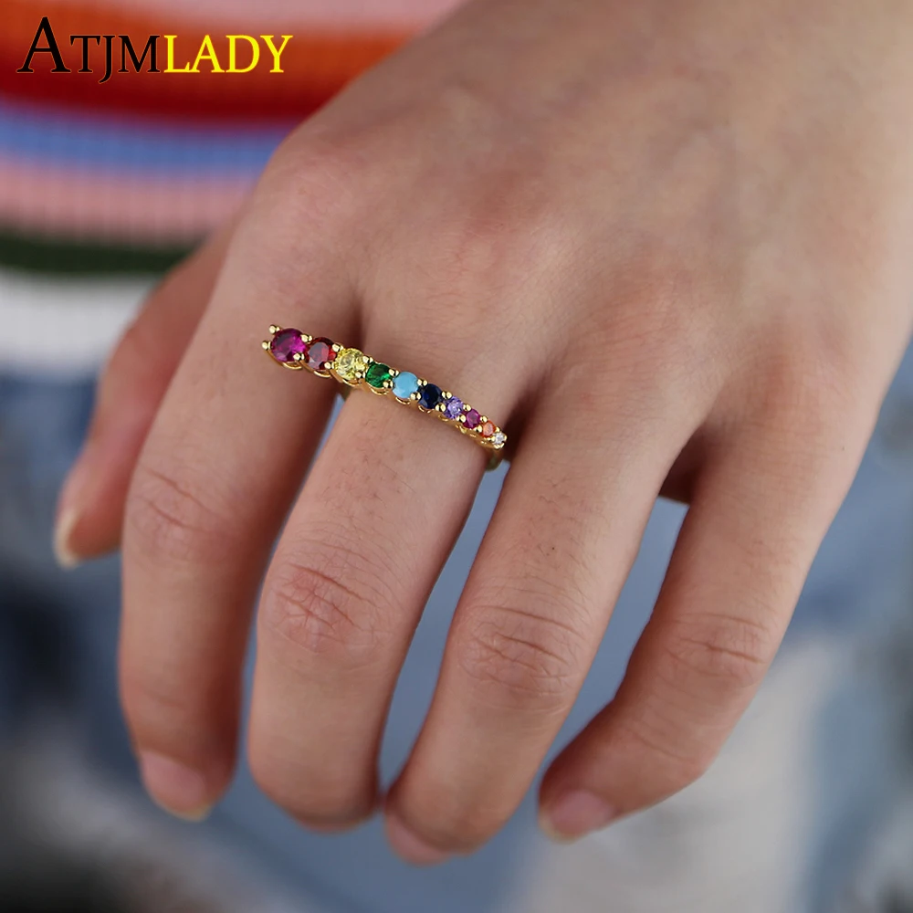 Fashion rainbow multi cz Long stick bar ring For Women gold filled colorful Rings size 5 6 7 8 Female Engagement Jewelry Gift
Fashion rainbow multi cz Long stick bar ring For Women gold filled colorful Rings size 5 6 7 8 Female Engagement Jewelry Gift
