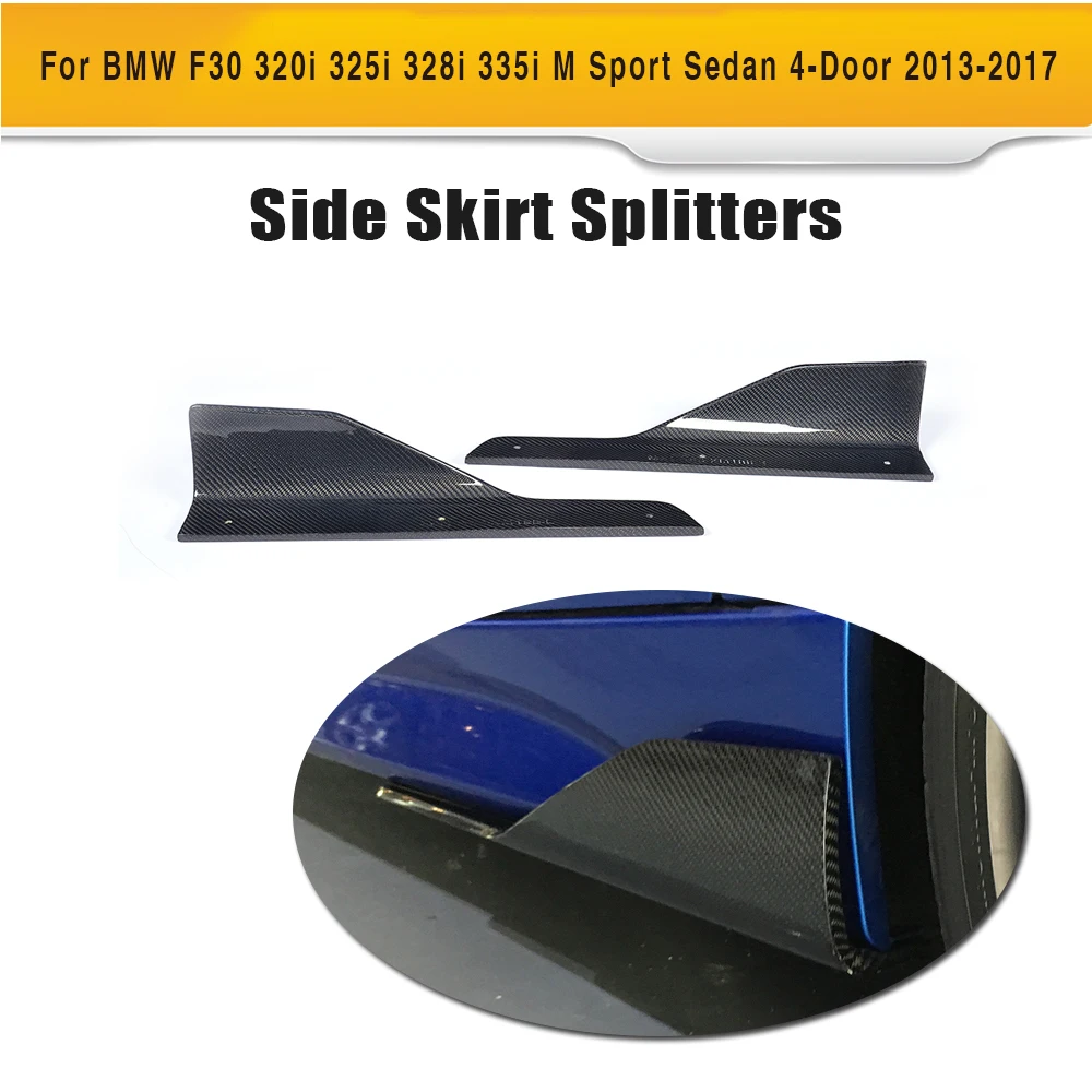 For F30 Carbon Fiber Car Side Skirts Splitter for BMW F30 M Sport Sedan 4 Door Only 12-17 320i 325i 328i 335i 2PC Apron Flaps
For F30 Carbon Fiber Car Side Skirts Splitter for BMW F30 M Sport Sedan 4 Door Only 12-17 320i 325i 328i 335i 2PC Apron Flaps