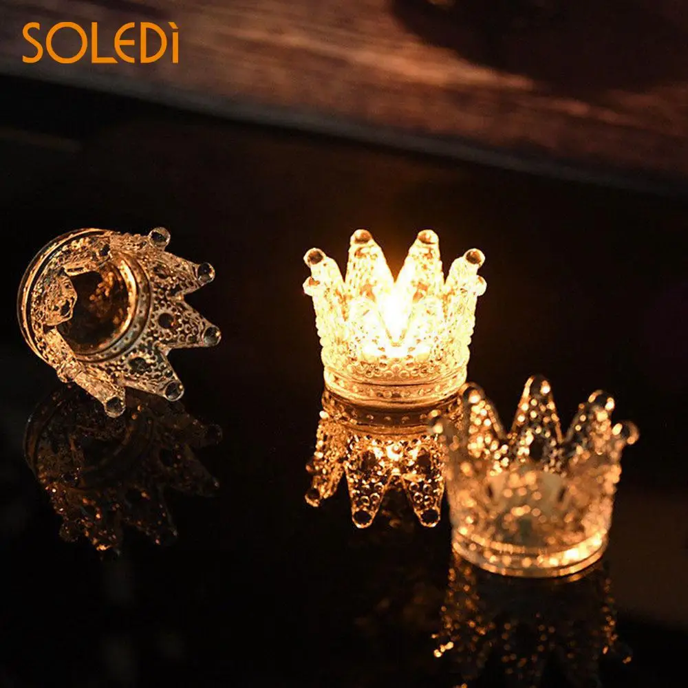 Crown Candlestick Crystal Ashtray High Borosilicate Glass Practical Tea Light Stand Gift Wedding European Candle Holder
Crown Candlestick Crystal Ashtray High Borosilicate Glass Practical Tea Light Stand Gift Wedding European Candle Holder