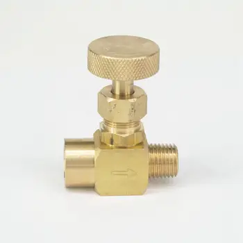 1/4" NPT Male To Female Brass Needle Valve Flow Control 1000 PSI WOG Plumbing Propane Gauge
1/4" NPT Male To Female Brass Needle Valve Flow Control 1000 PSI WOG Plumbing Propane Gauge