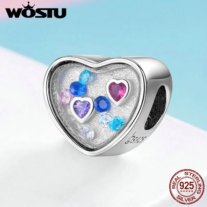 WOSTU Romantic 925 Sterling Silver Love Heart Zircon Beads Fit Charm Bracelet Pendant For Women Party Luxury Jewelry Gift FNC043
WOSTU Romantic 925 Sterling Silver Love Heart Zircon Beads Fit Charm Bracelet Pendant For Women Party Luxury Jewelry Gift FNC043