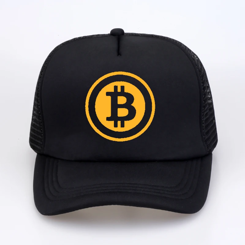 

New Men Women Trucker Cap Hat BitCoin Bit Coin Mining Funny Baseball caps Summer Hip Hop Mesh Cool Caps Hat for Youth