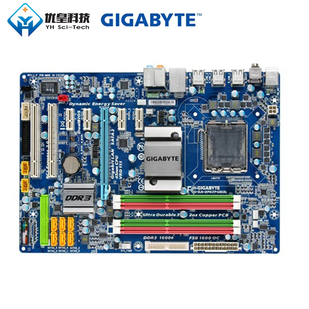 Original Used Desktop Motherboard Gigabyte GA-EP43T-UD3L P43 LGA 775 Core 2 Quad Extreme Duo DDR3 16G SATA2 USB2.0 ATX
Original Used Desktop Motherboard Gigabyte GA-EP43T-UD3L P43 LGA 775 Core 2 Quad Extreme Duo DDR3 16G SATA2 USB2.0 ATX